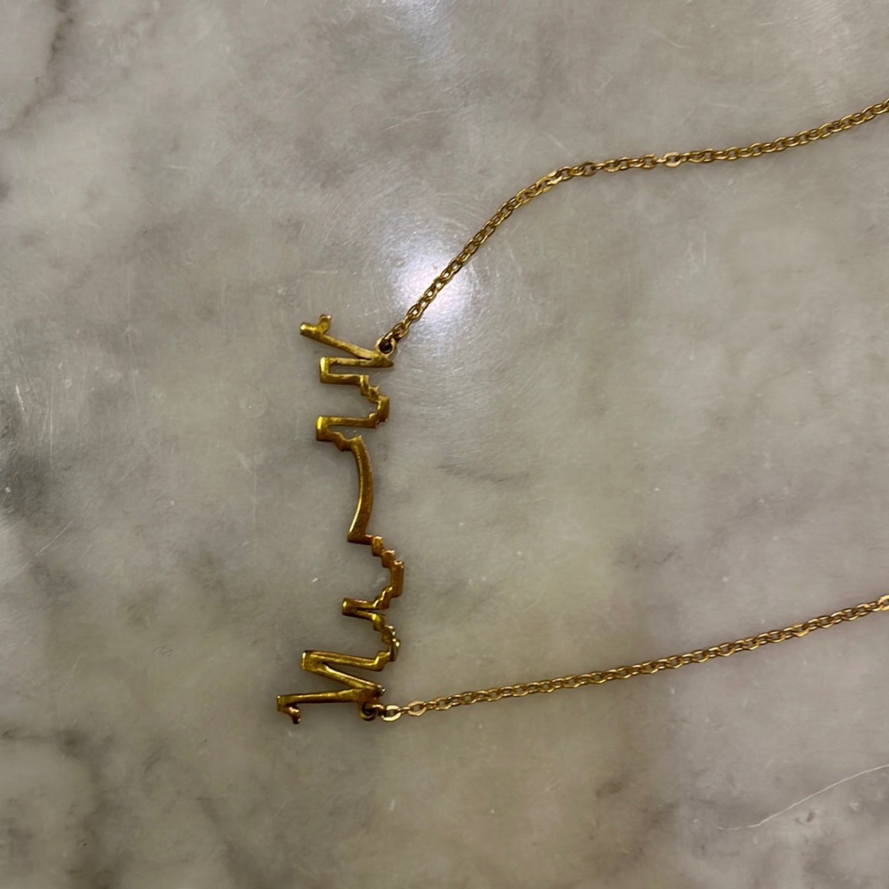 New Orleans skyline necklace